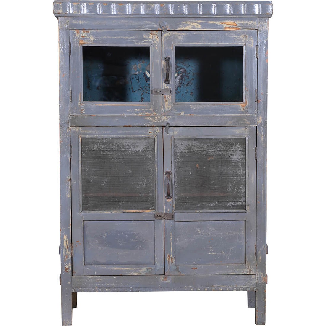 Trademark Grey display cabinet with rustic charm3dhaus.gr