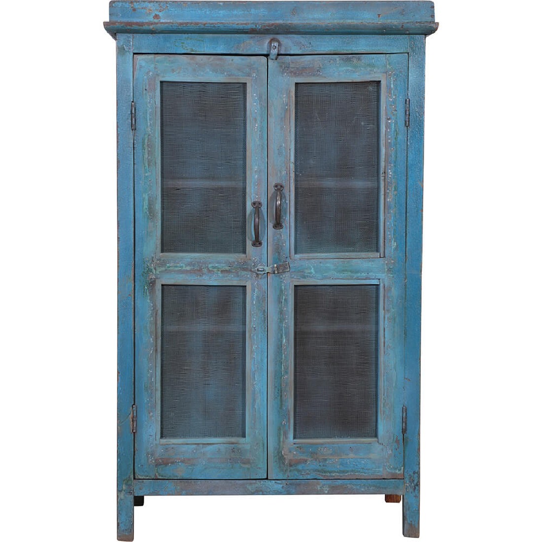 Trademark Blue display cabinet with mesh doors3dhaus.gr